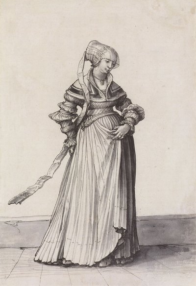 Basel Woman Turned to the Right by Hans Holbein der Jüngere